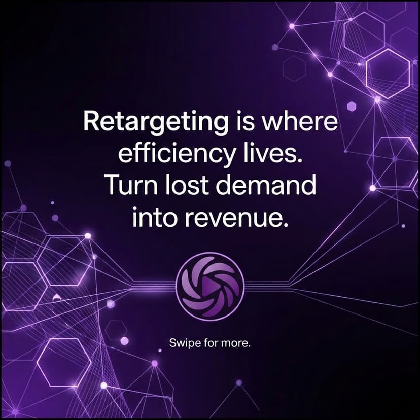 Retargeting campaign funnel with CAC and ROI lift