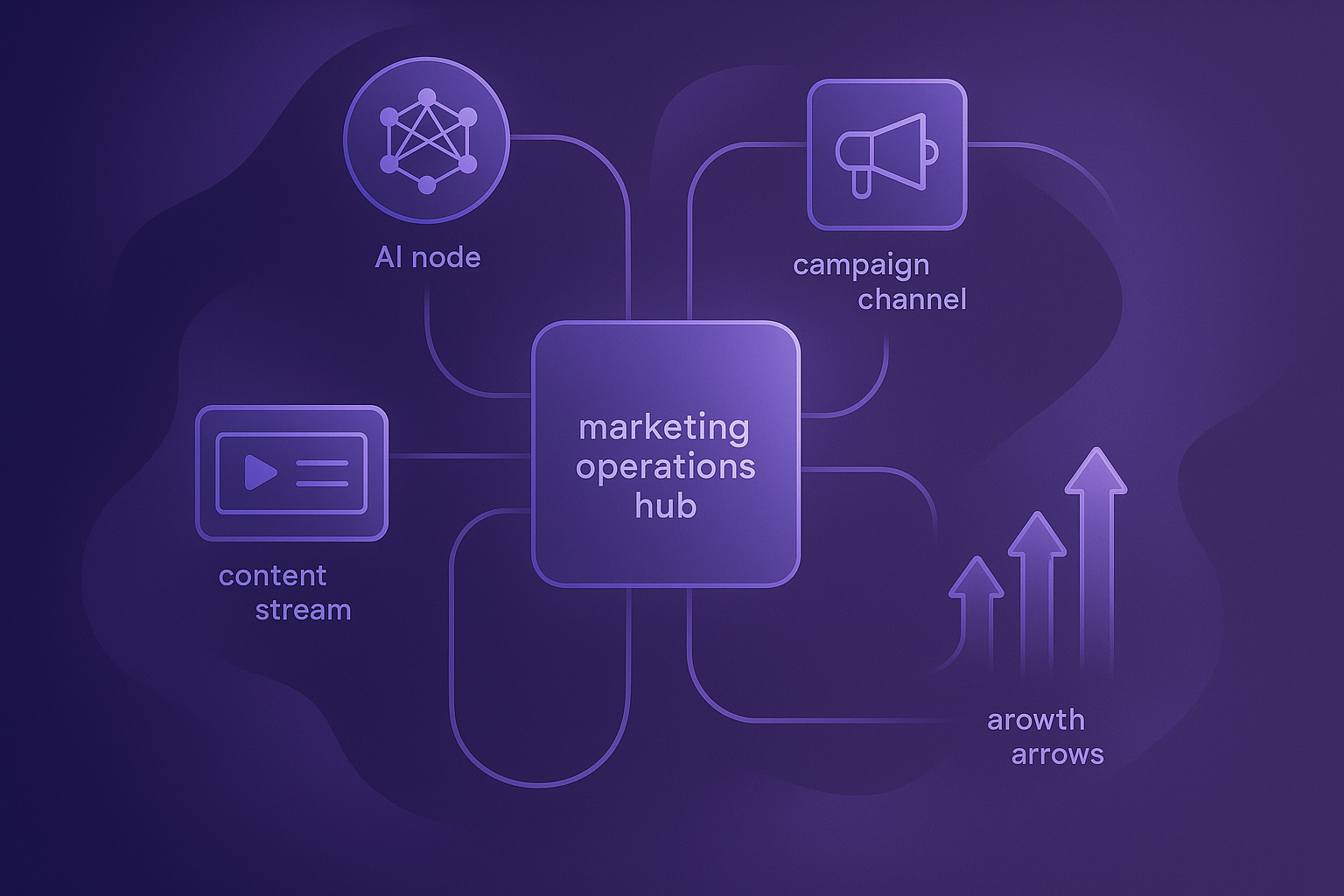 Agentic marketing workflow acceleration visual summary