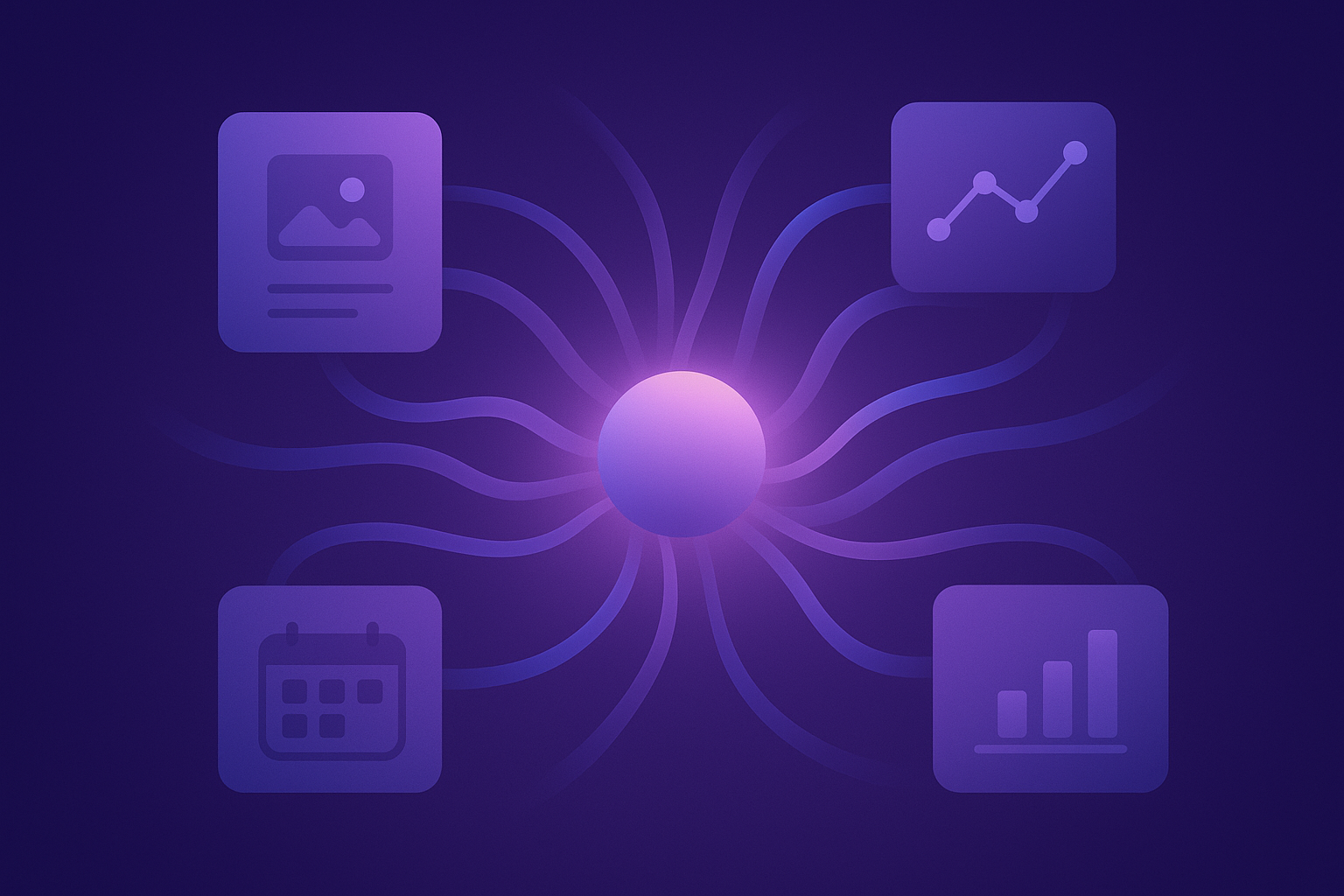 Agentic marketing content infrastructure visual summary