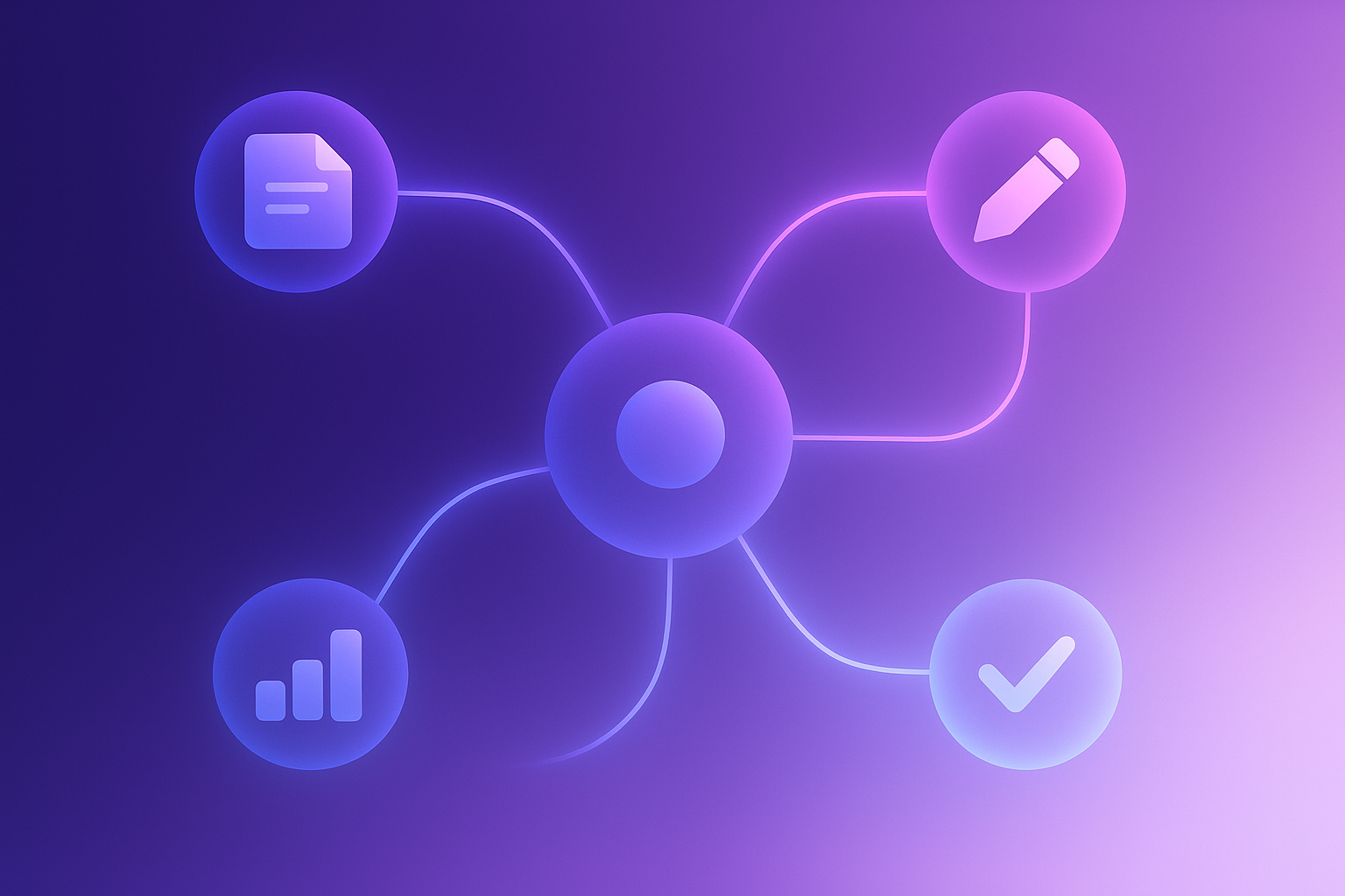 Marketing AI analytics workflow visual summary