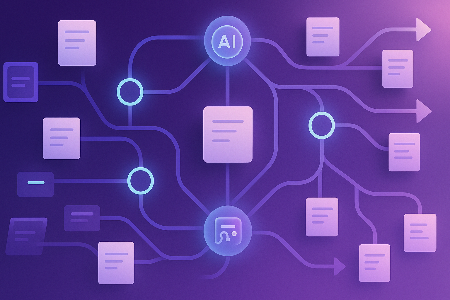 Governed AI content workflow visual summary
