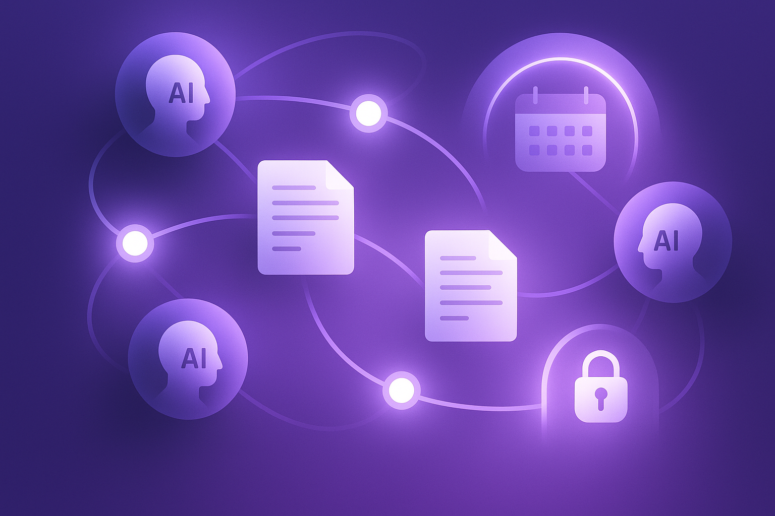 Governed AI content migration visual summary