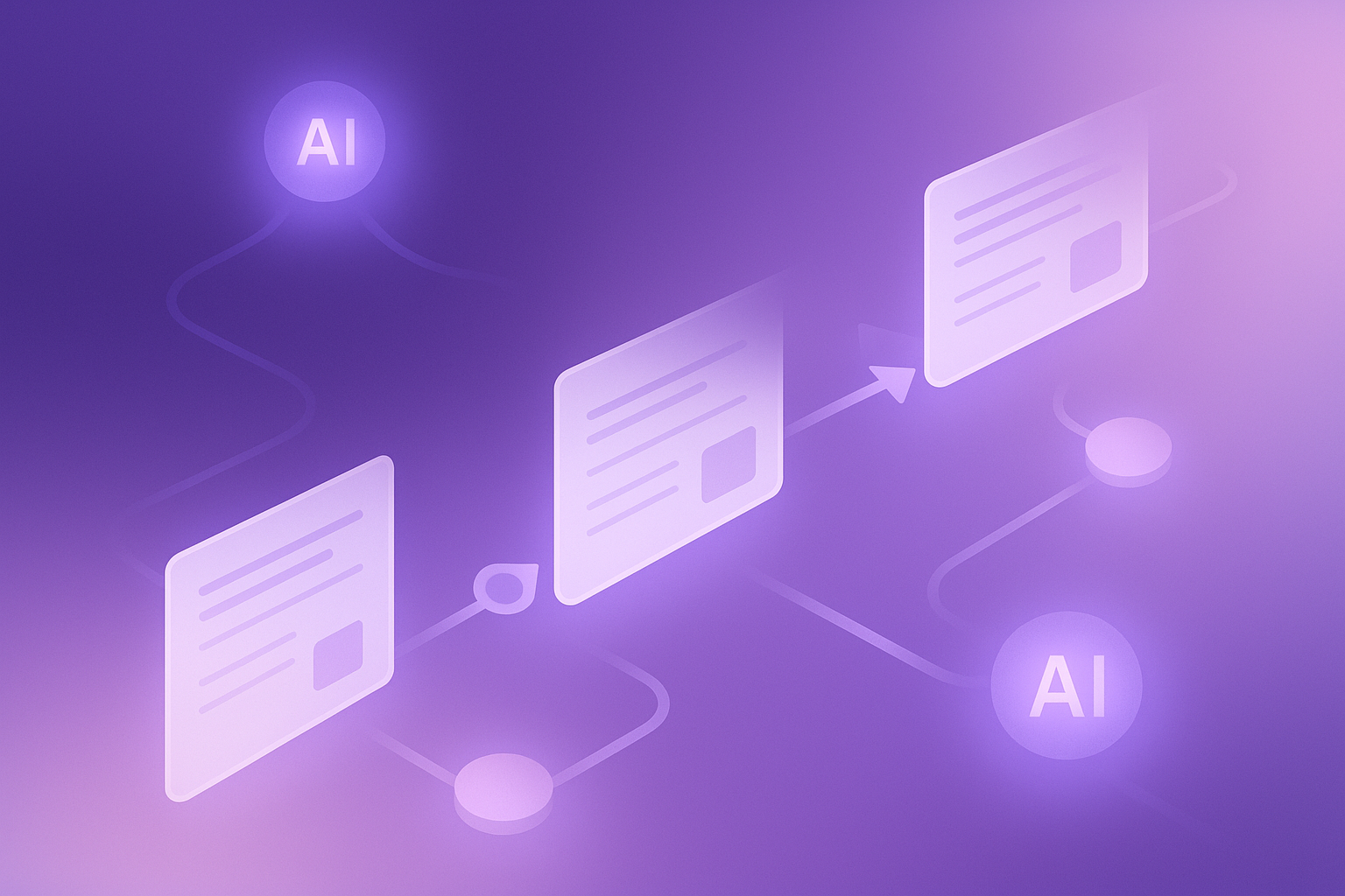 Governed AI content workflow visual summary
