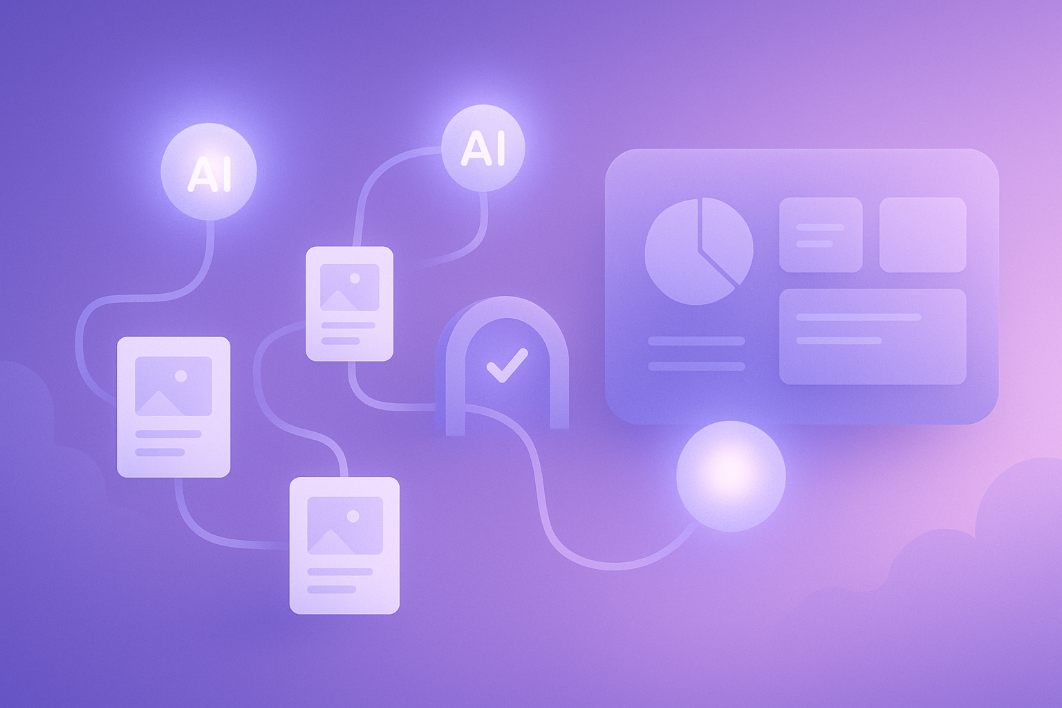 Governed AI content workflow visual summary