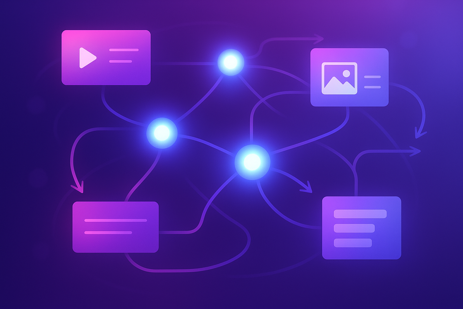AI agents coordinating paid media content visual summary