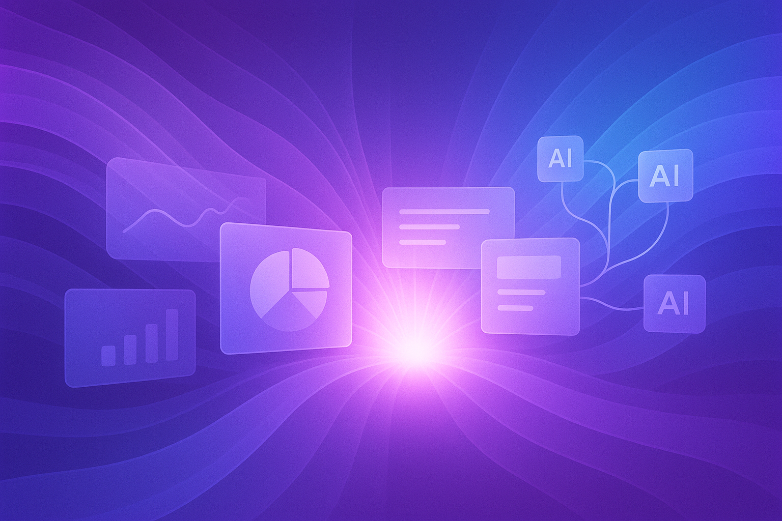 AI content analytics workflow visual summary