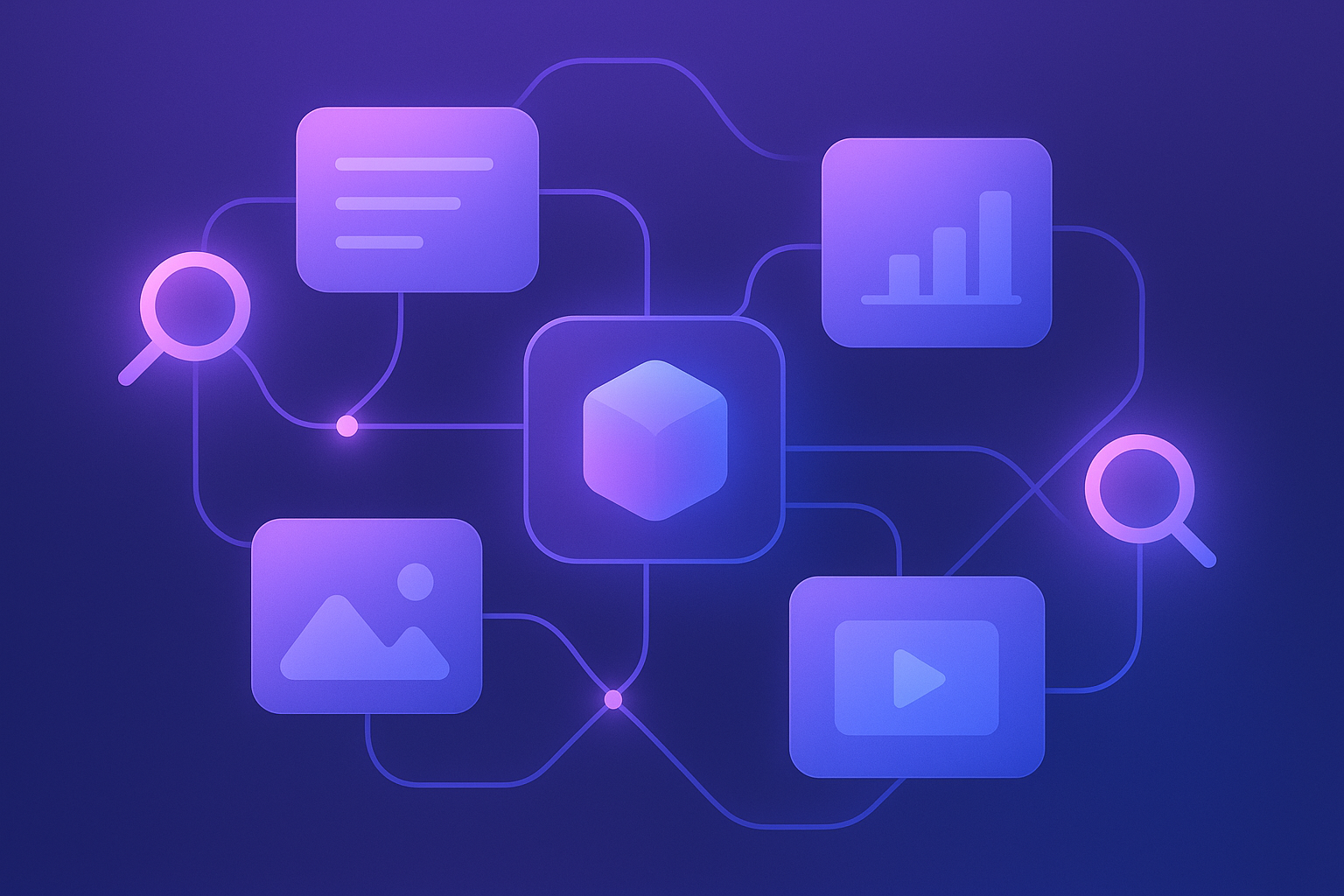 Enterprise content discovery workflow visual summary