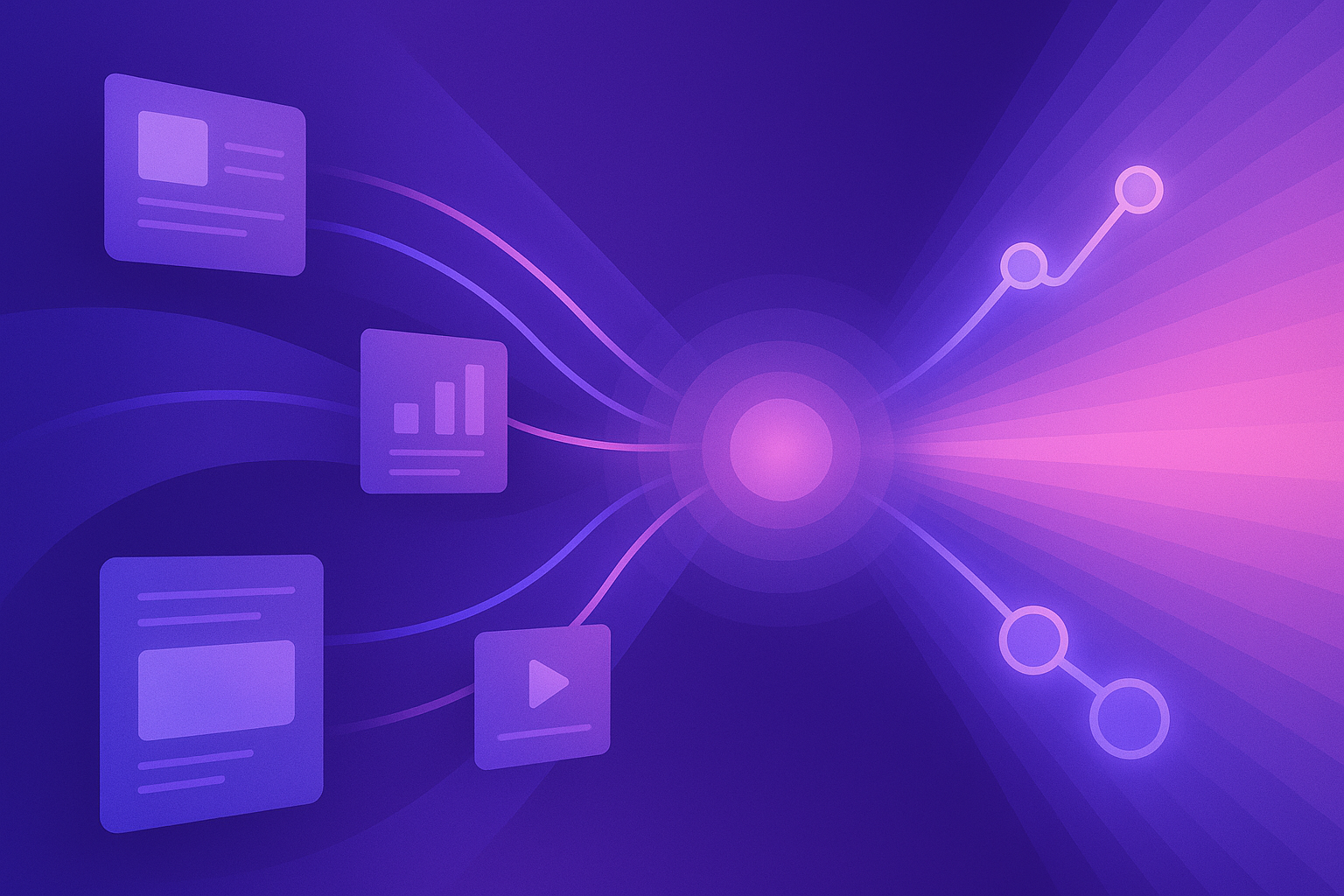 Enterprise AI marketing workflow visual summary