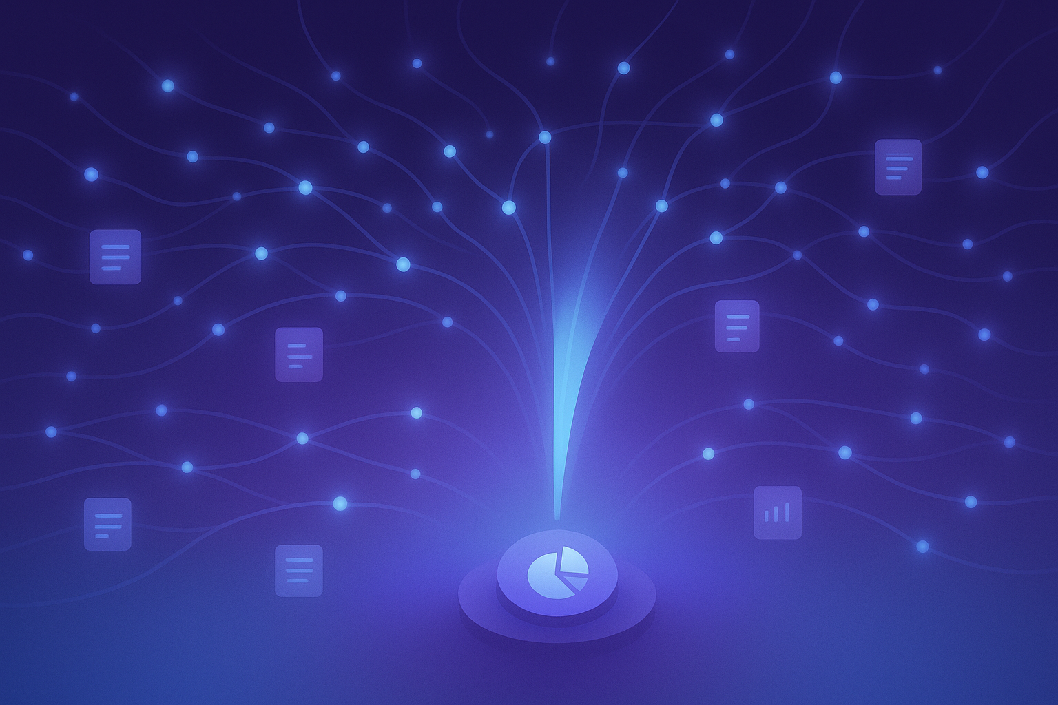 Analytics data flows and AI discovery signals visual summary