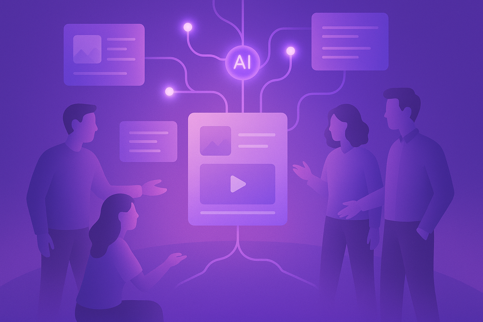 AI content architecture and discovery pathways visual summary