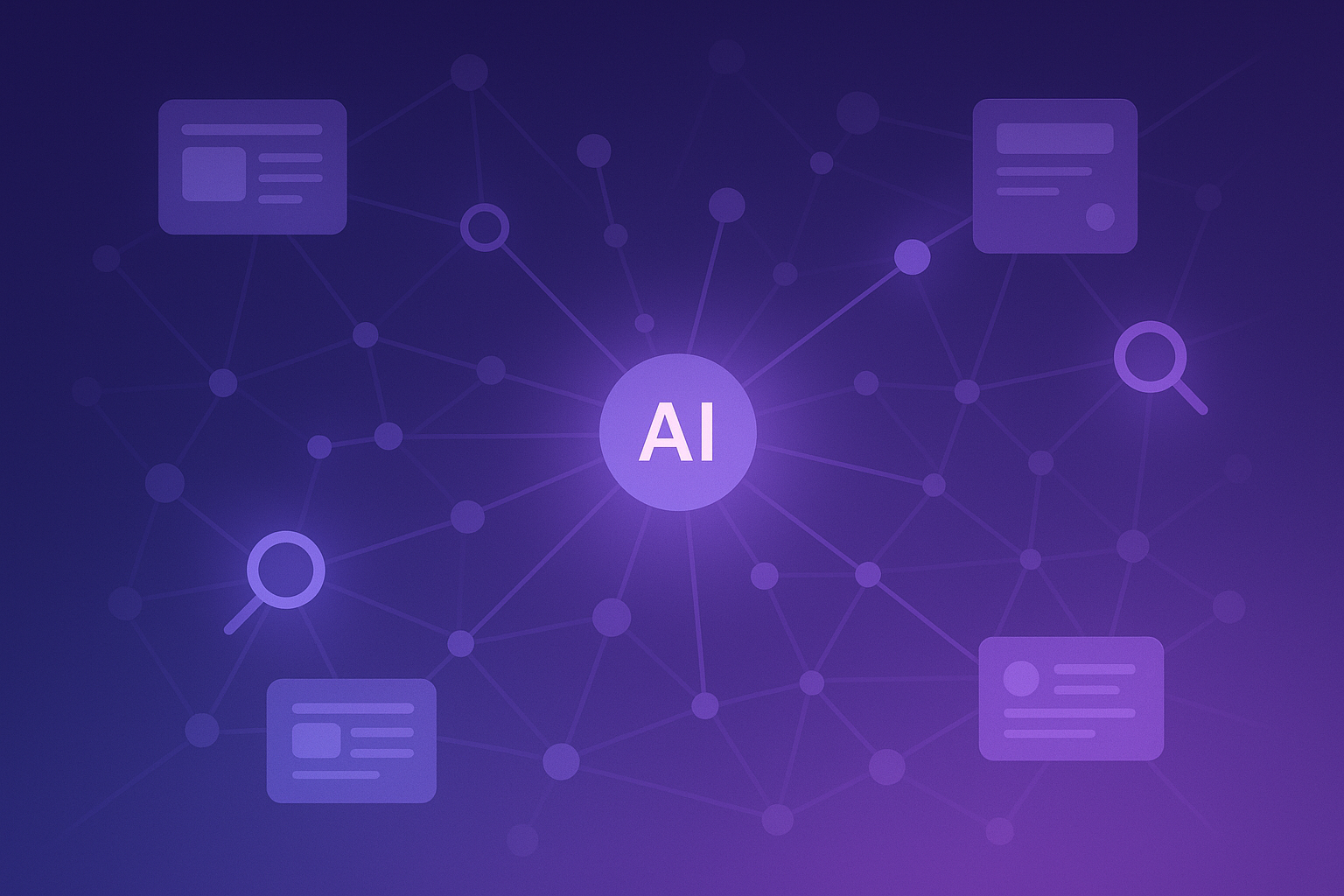 Enterprise AI content discovery workflow visual summary