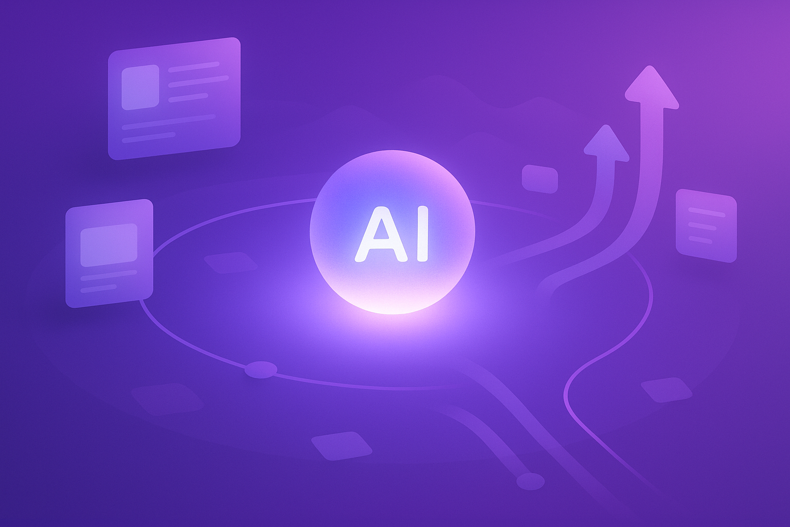 Enterprise AI content growth workflow visual summary