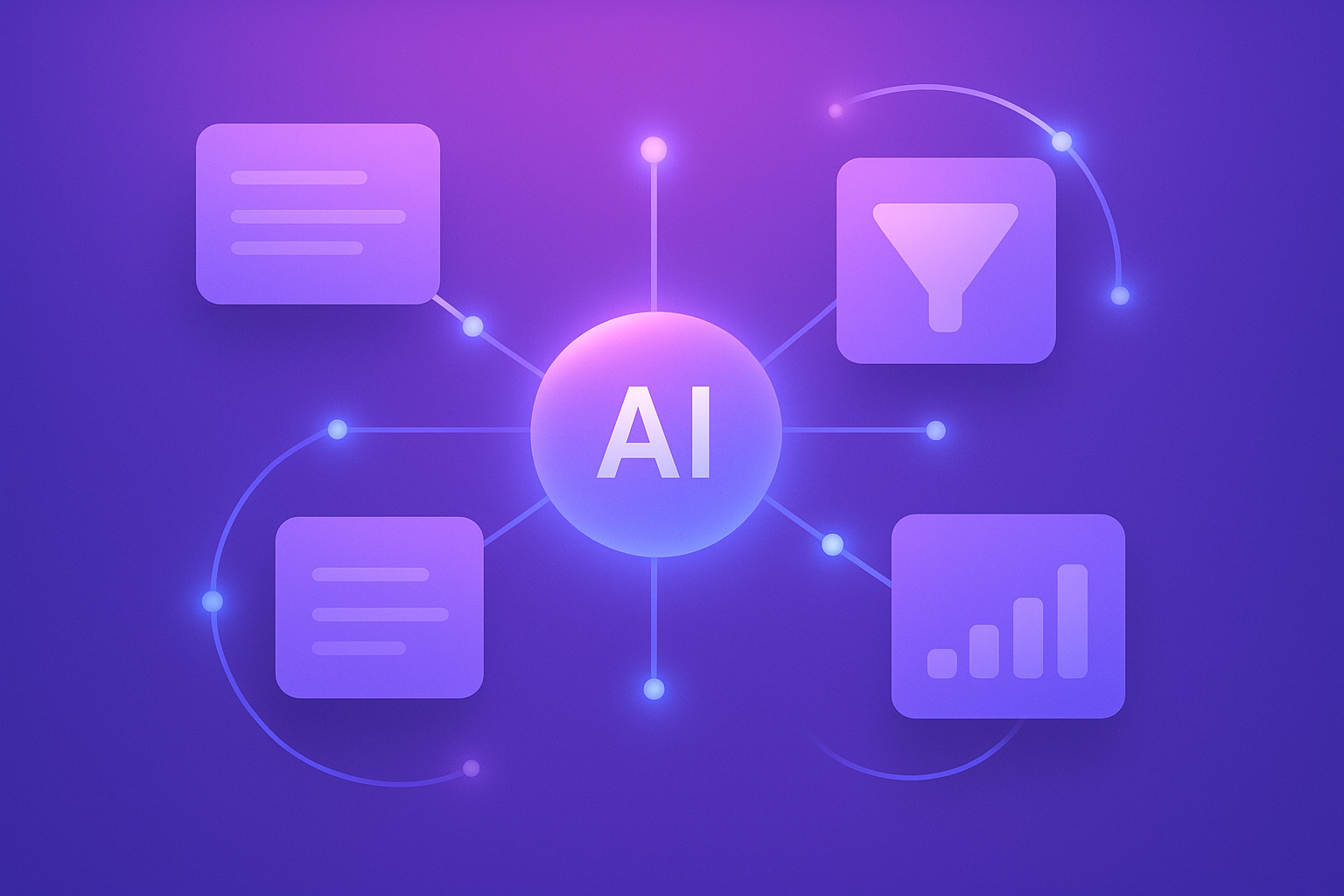 Enterprise AI content discovery workflow visual summary
