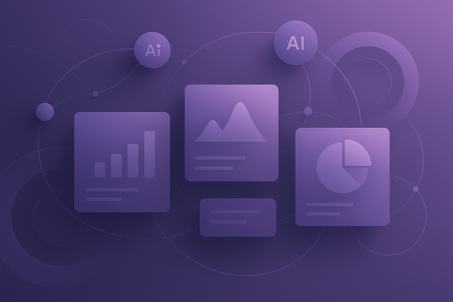 Marketing performance flow and AI discovery visual summary