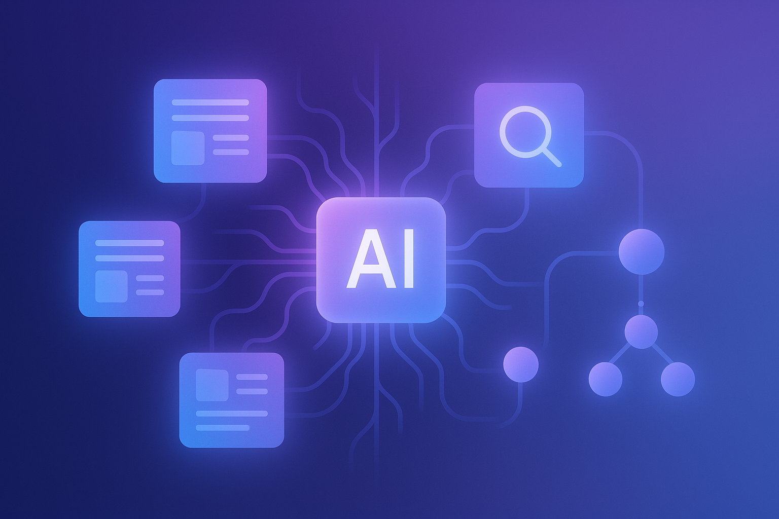 AI marketing workflow and discovery signals visual summary