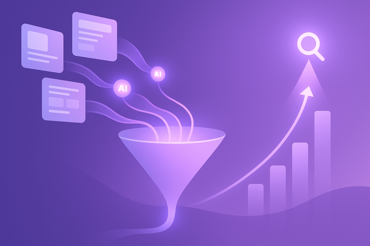 AI content discovery and growth visual summary