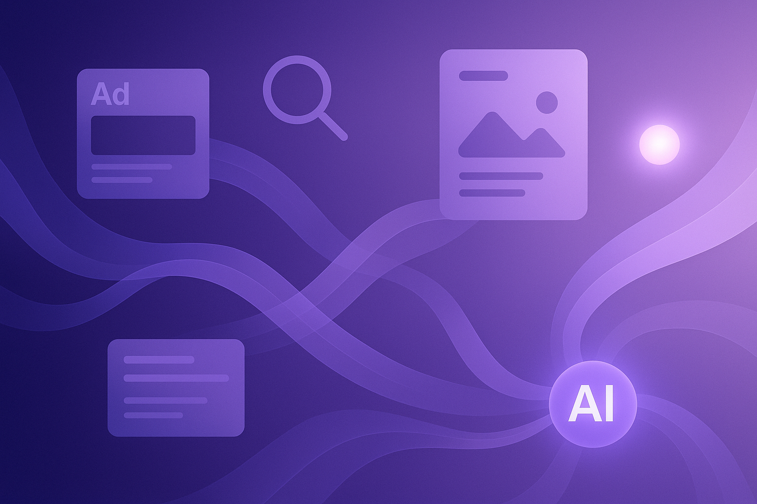 AI-driven paid media workflow visual summary