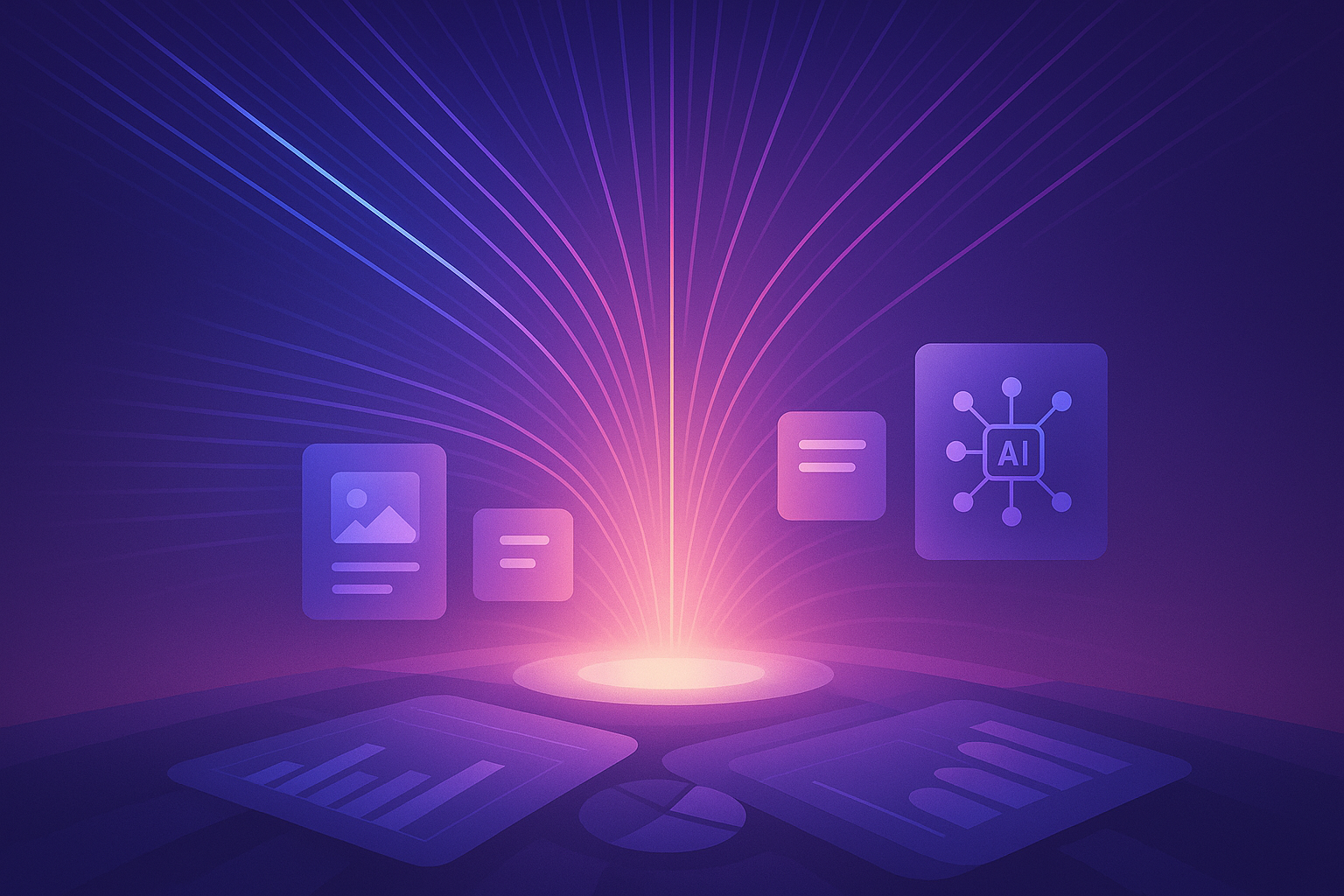 AI-driven paid media visibility and content acceleration visual summary