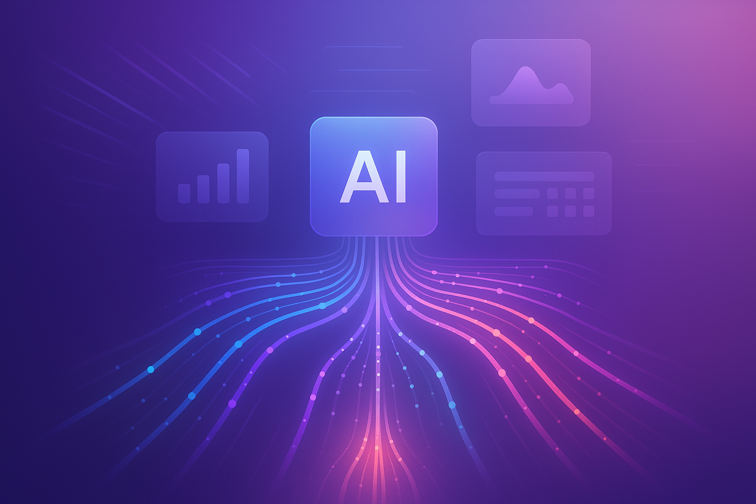 AI analytics visibility workflow visual summary
