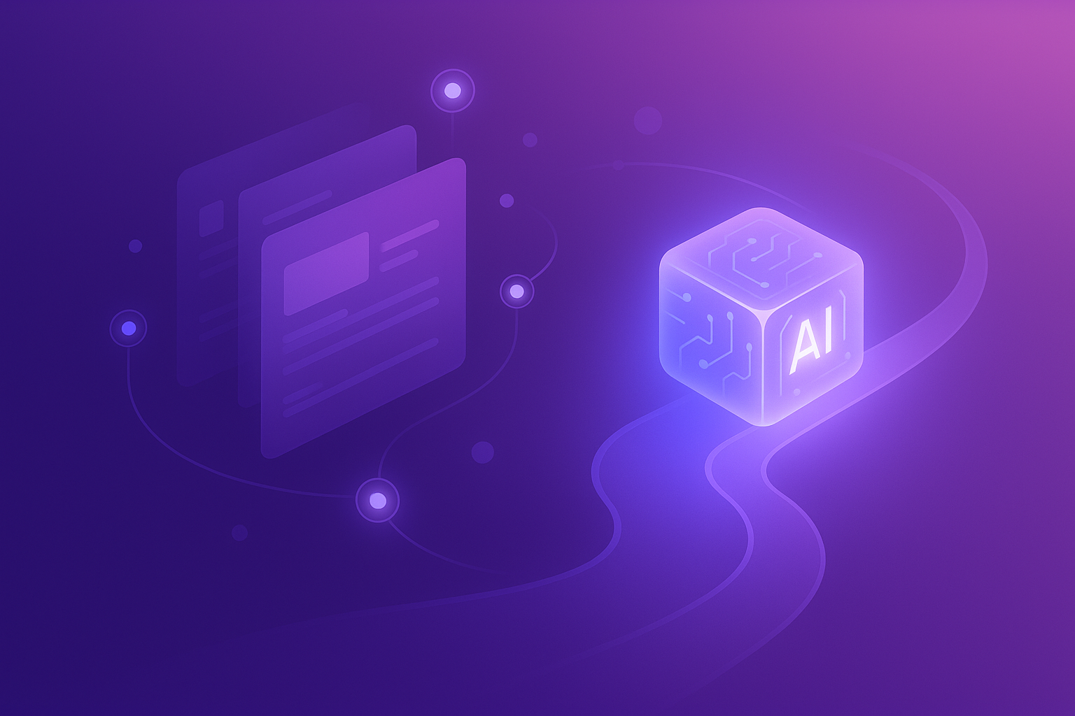 Governed AI content workflow visual summary