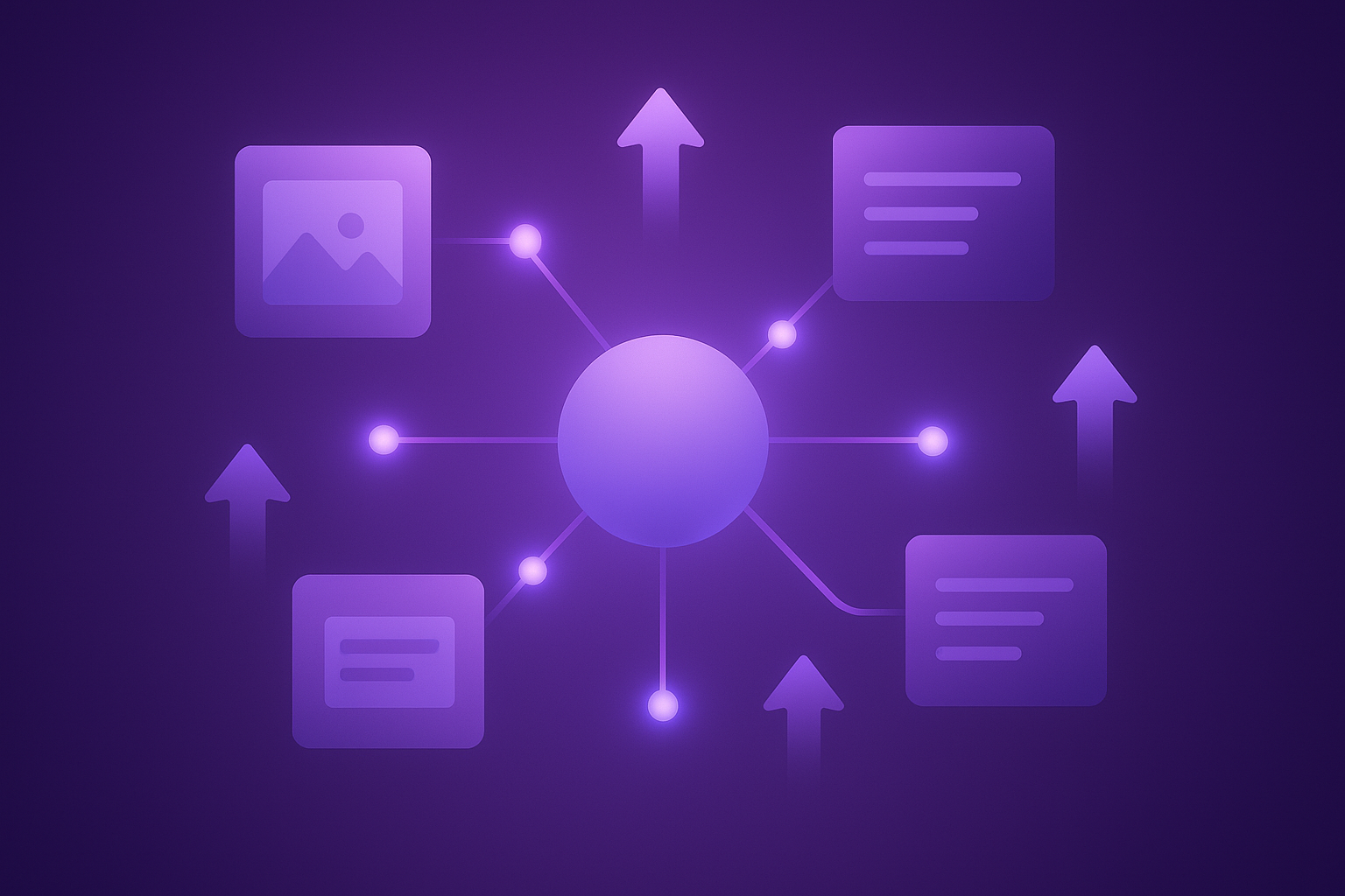 AI content discovery growth workflow visual summary