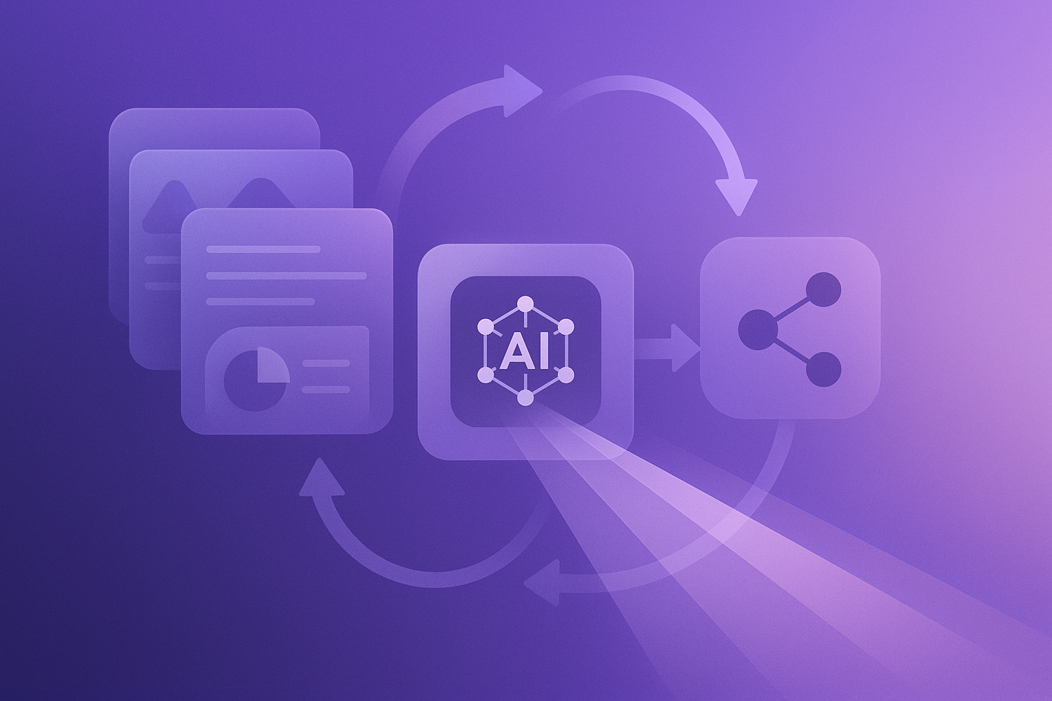 AI content lifecycle discovery visual summary