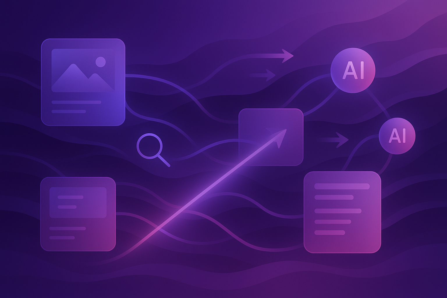 AI content discovery migration visual summary