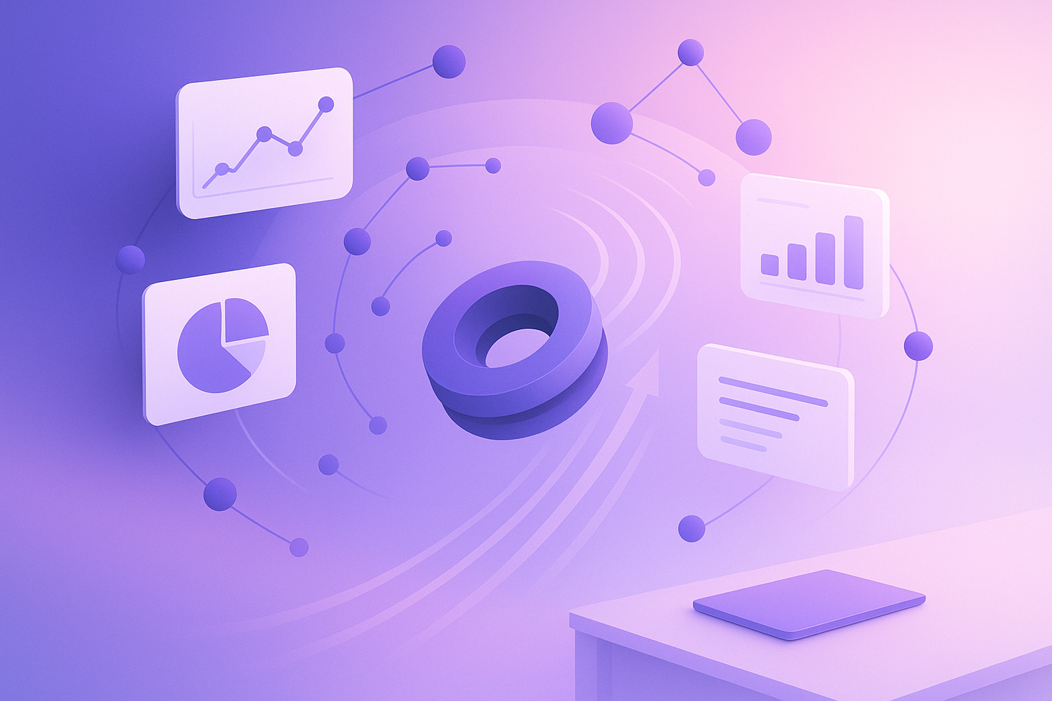 Governed AI content analytics workflow visual summary