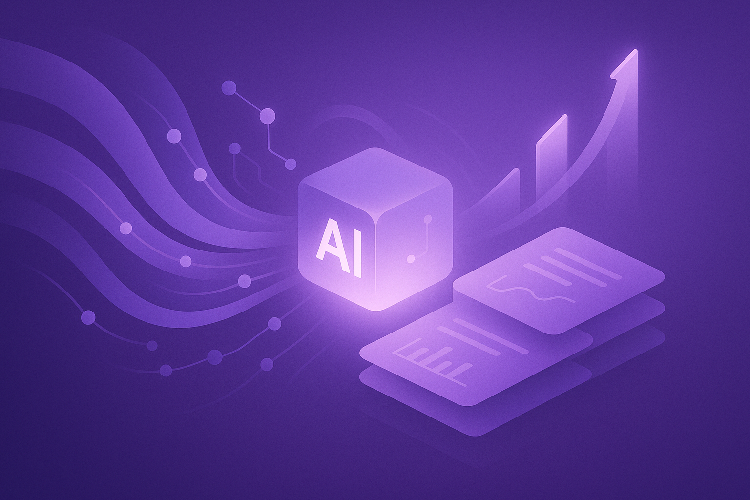 AI-driven analytics and content workflow visual summary