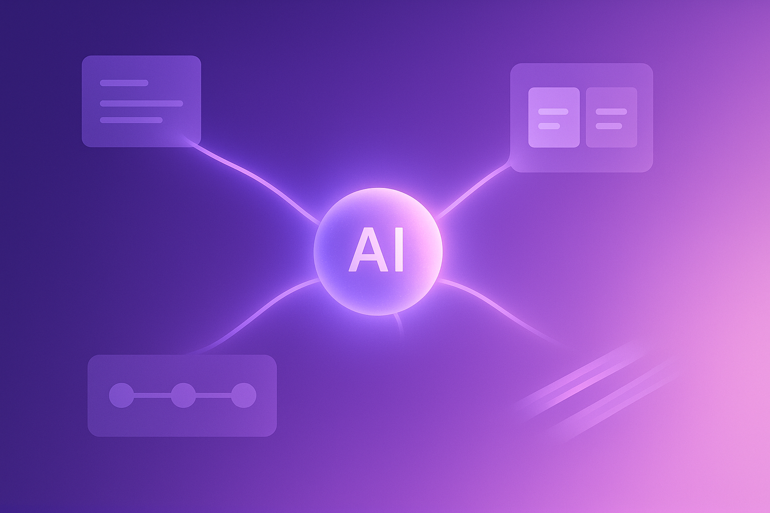 AI content lifecycle acceleration visual summary