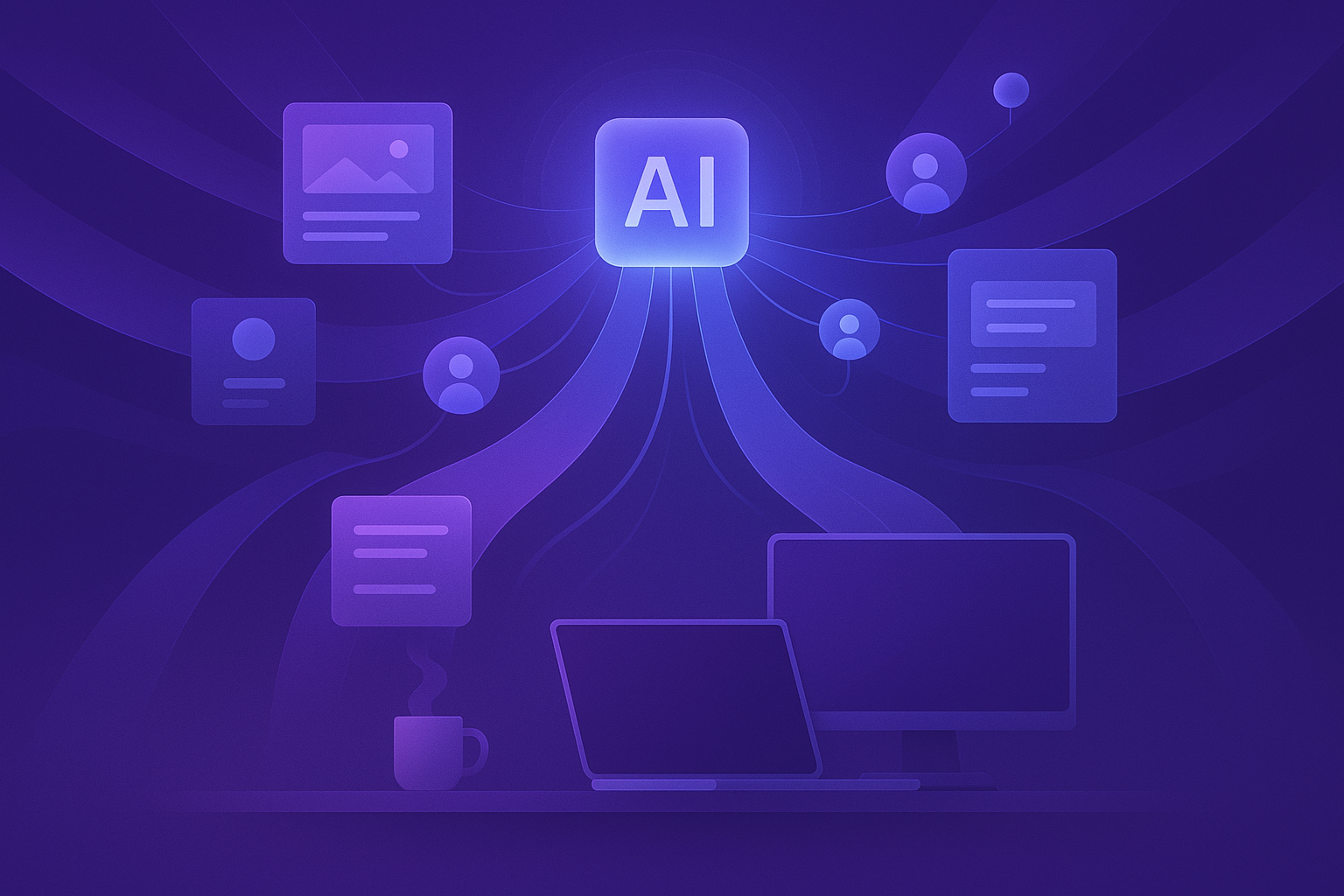 Marketing AI agent workflow visual summary