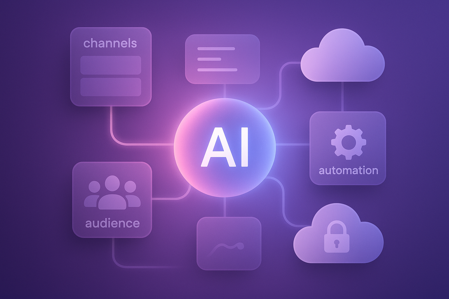 Enterprise AI marketing infrastructure visual summary