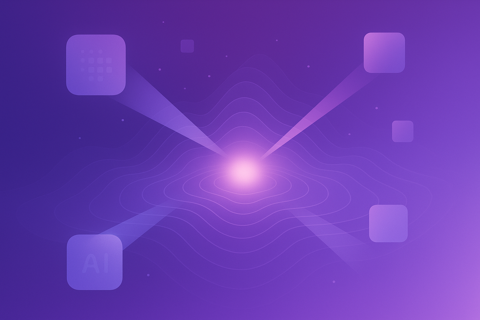 AI visibility signals converging into a discovery hub visual summary