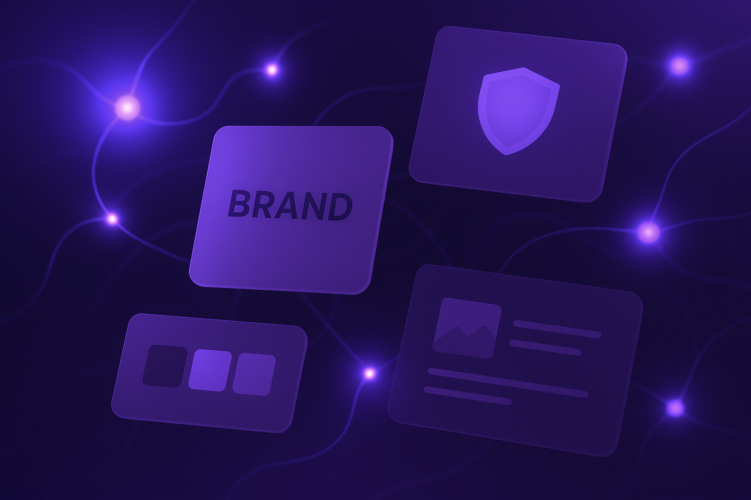Violet AI governance and brand assets visual summary