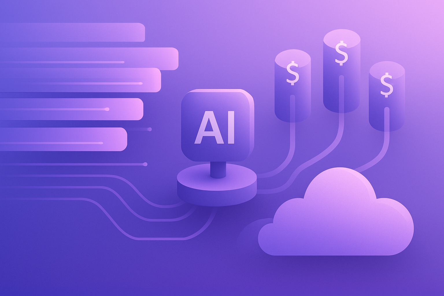 Marketing data and AI cost controls visual summary