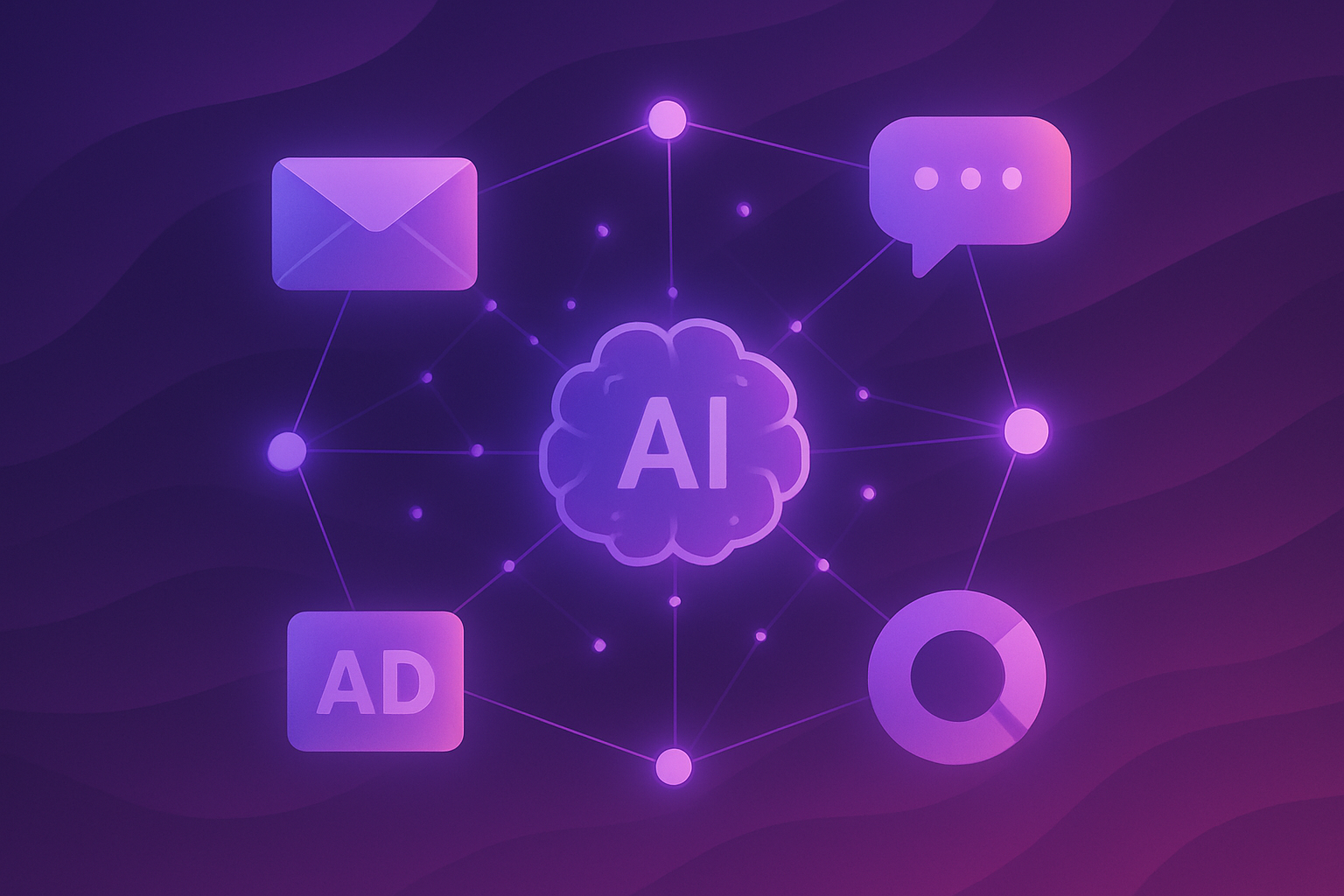 AI marketing agents coordinating channel signals visual summary