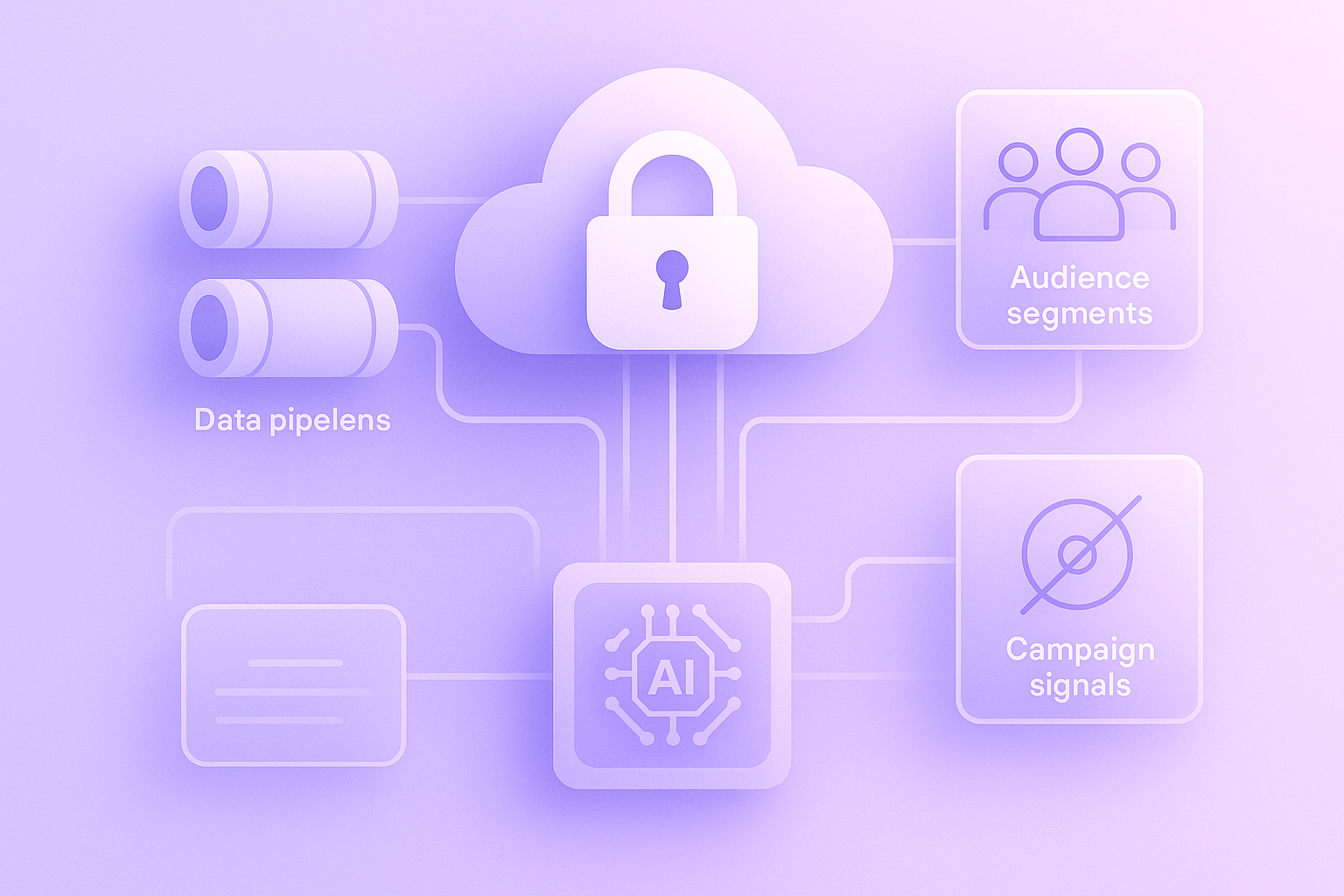 Enterprise AI marketing infrastructure evaluation visual summary