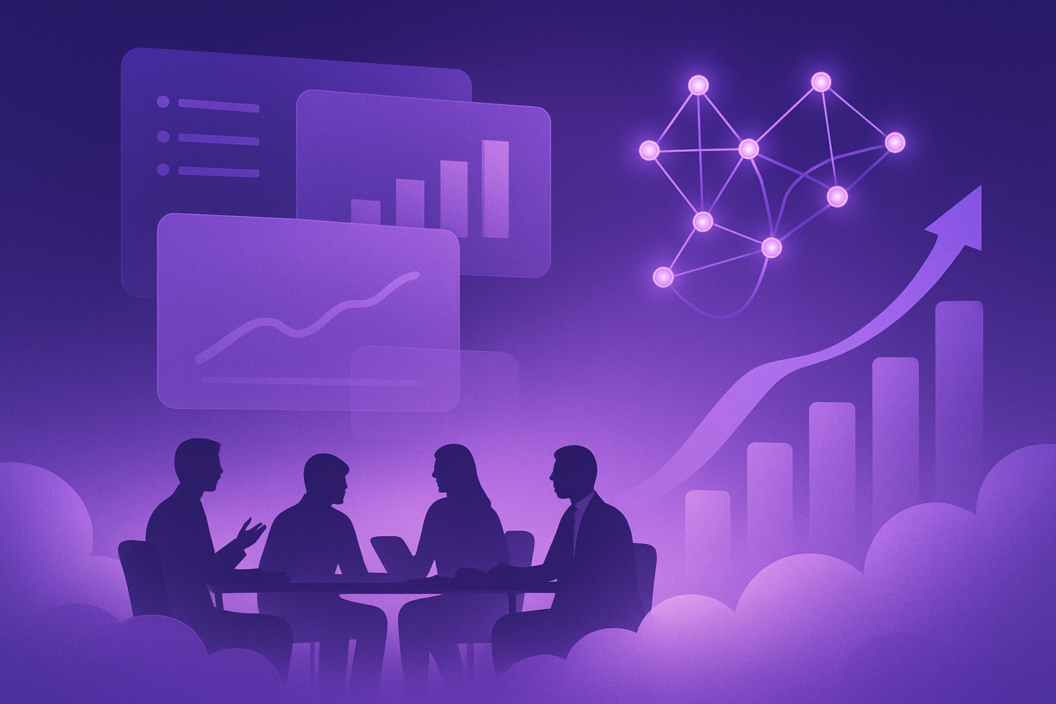 Leadership marketing analytics automation visual summary