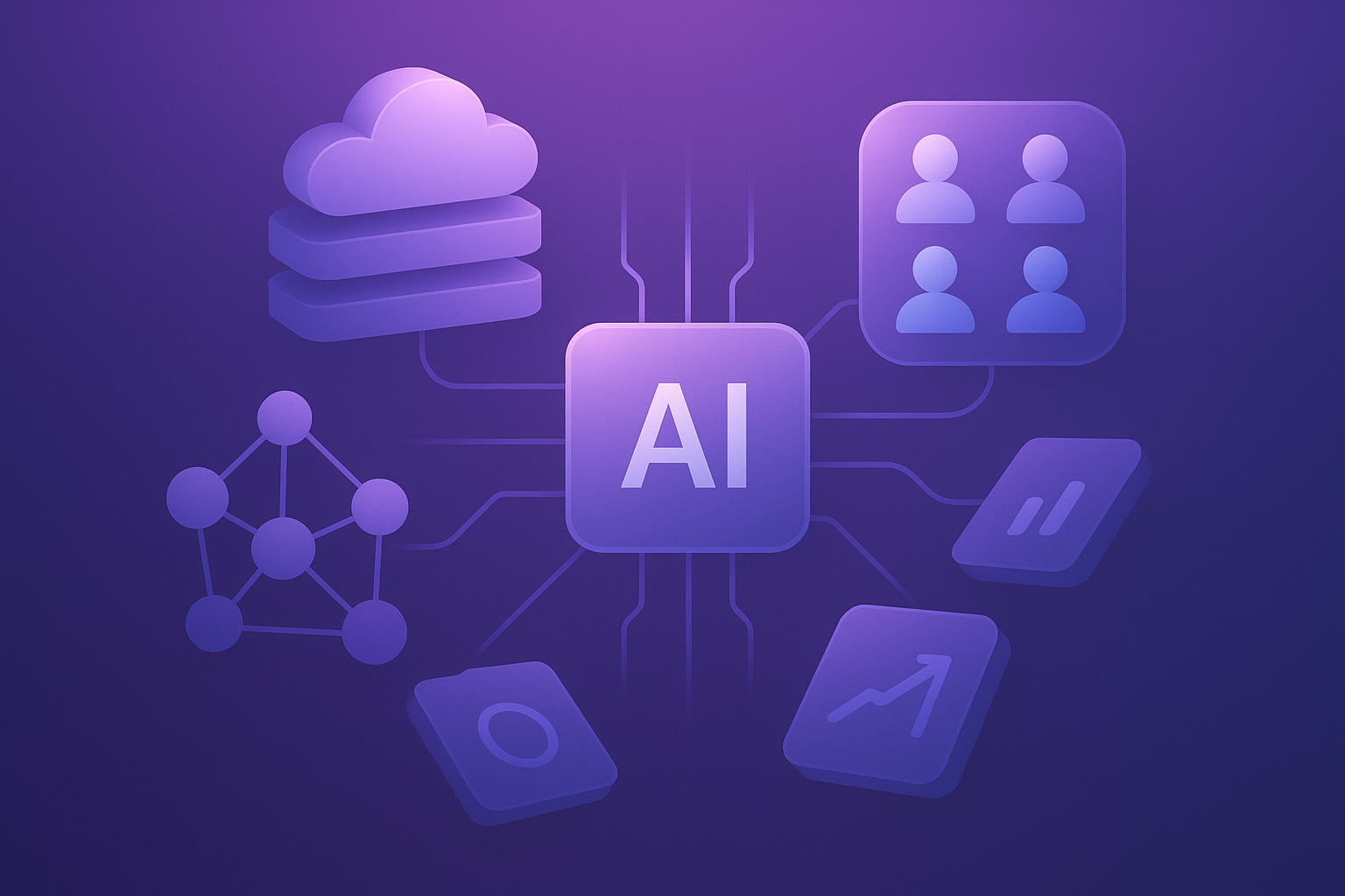 Marketing AI infrastructure alignment visual summary