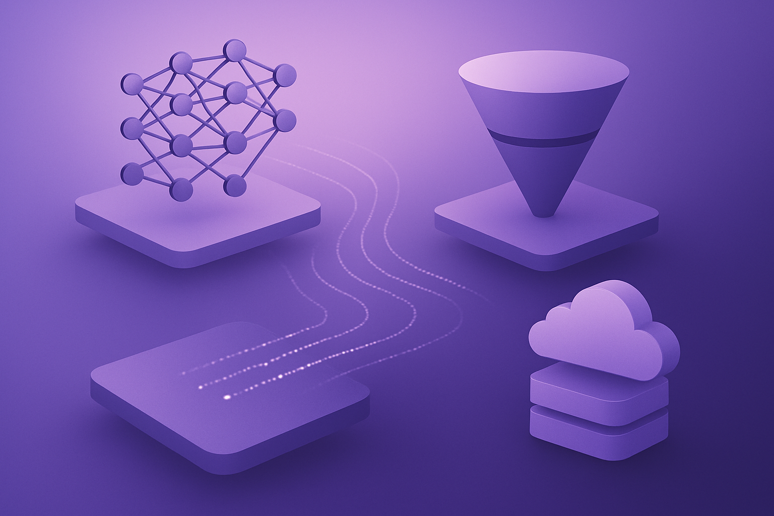 Marketing AI infrastructure evaluation visual summary