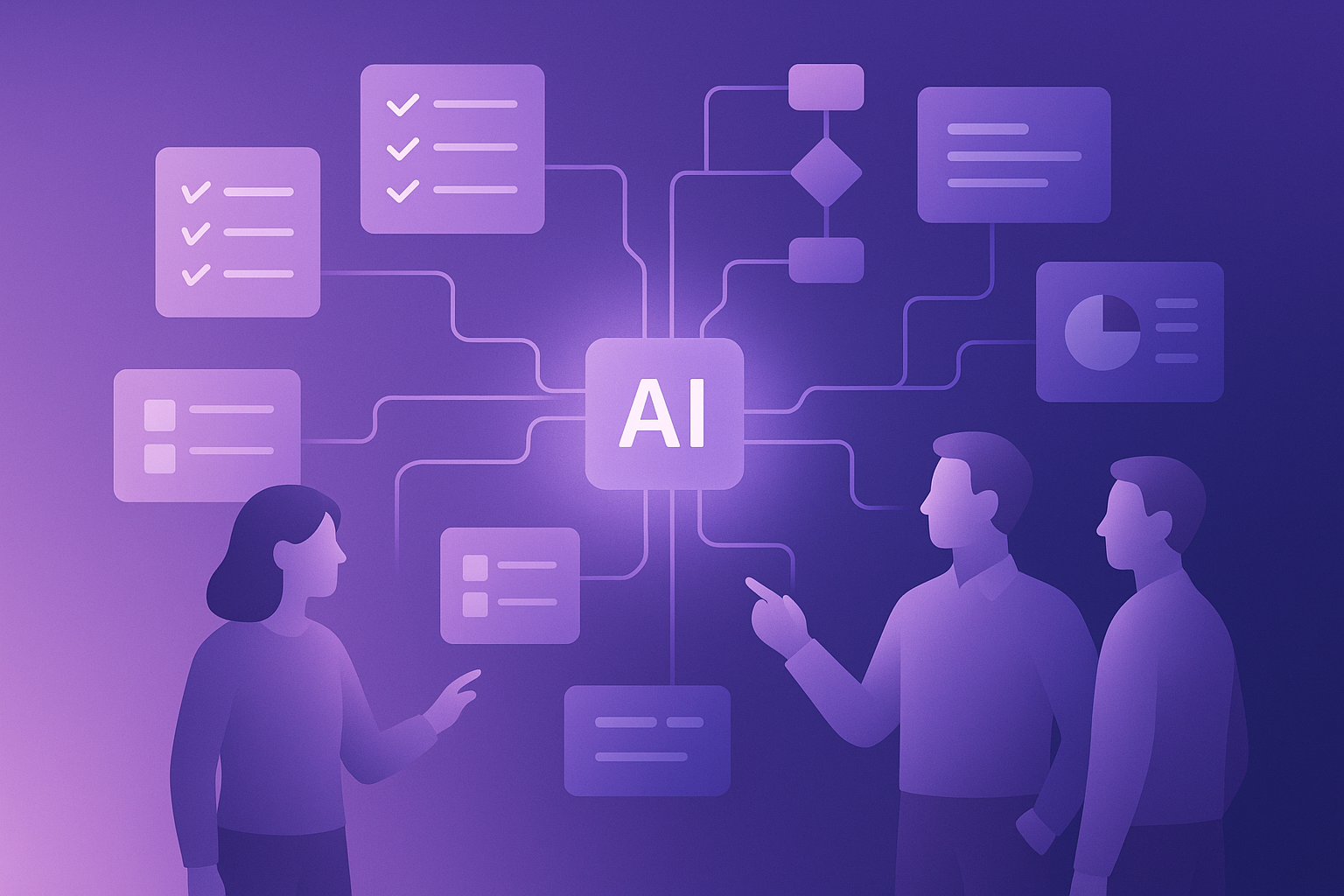 AI review governance workflow visual summary