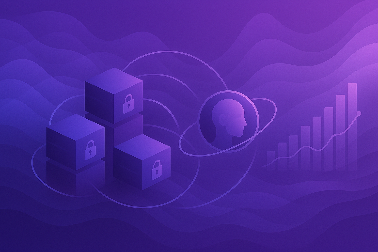 Secure AI-driven marketing analytics network visual summary